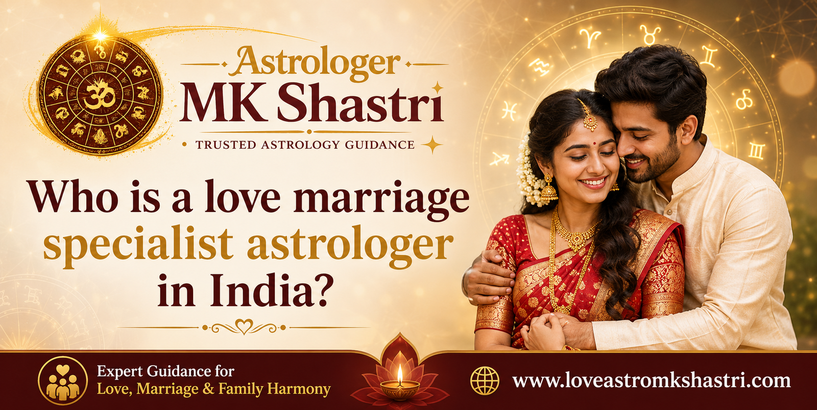 Who is a love marriage specialist astrologer in India?