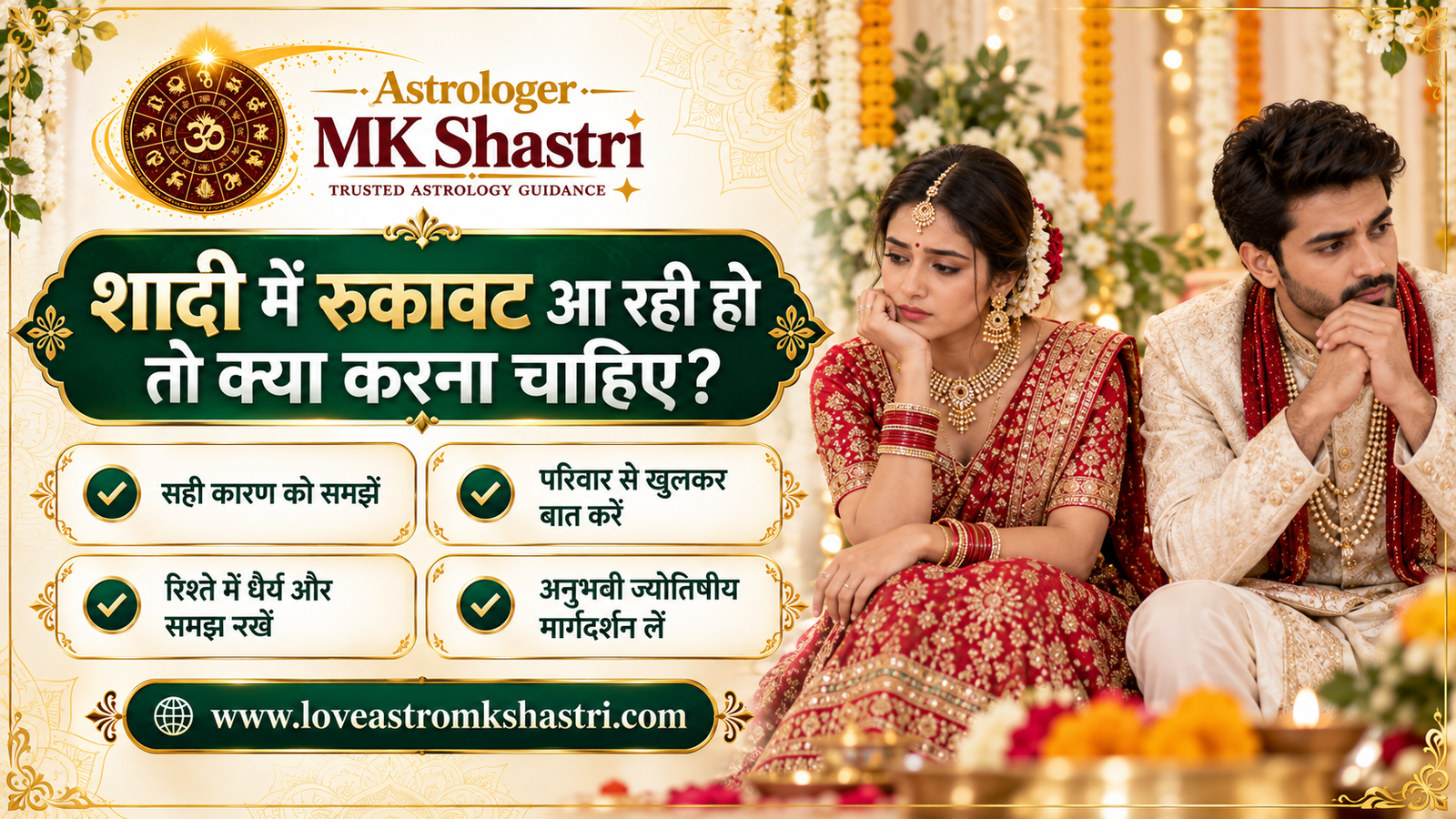 शादी में रुकावट आ रही हो तो क्या करना चाहिए?